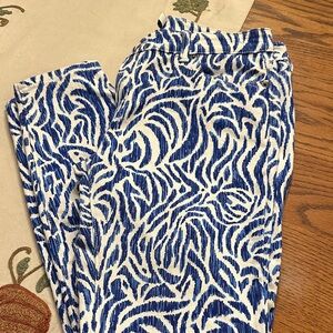 Vineyard Vines Blue and White Patterned Jeans